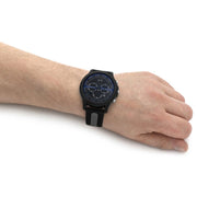 Armani Exchange AX2447 Black Chronograph Dial Black Silicone Strap Men's Watch - mzwatcheslk srilanka